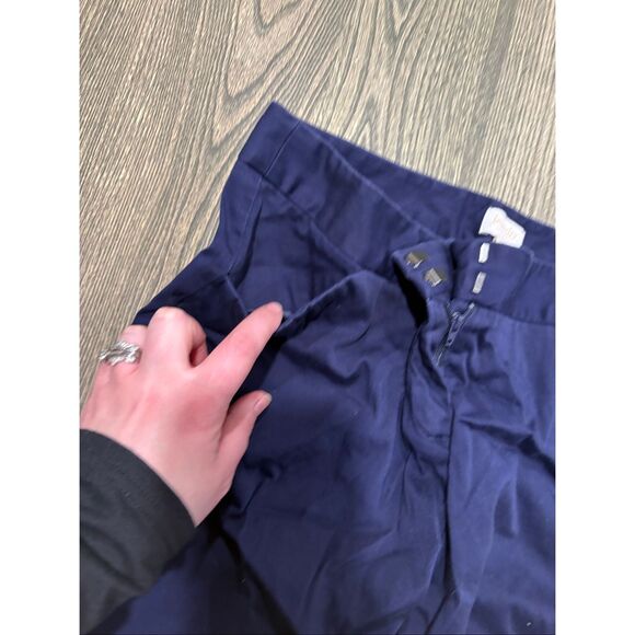 Laundry by Shelli Segal Womens Pants Cotton Stretch Casual Navy Blue Size 10 - Picture 7 of 12